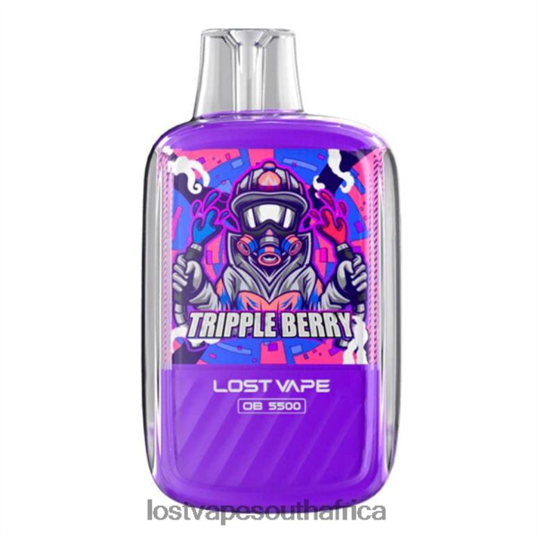 Lost Vape Flavors South Africa - 2BFN6108 Lost Vape Orion OB5500 5500 Puffs 14mL 50mg Disposable Triple Berry