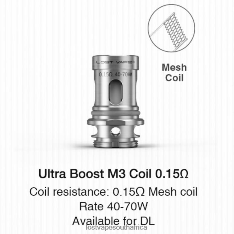 Lost Vape Flavors South Africa - 2BFN6348 Lost Vape Ultra Boost Coils (5-Pack) M3 V2 0.15ohm