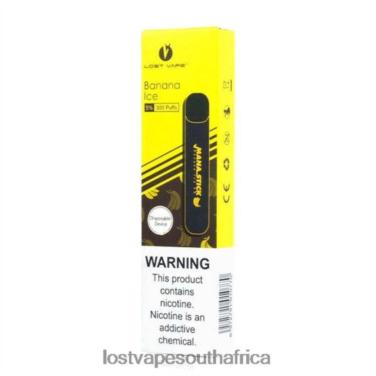 Lost Vape Contact - 2BFN6404 Lost Vape Mana Stick Disposable | 300 Puffs | 1.2mL Banana Ice 5%