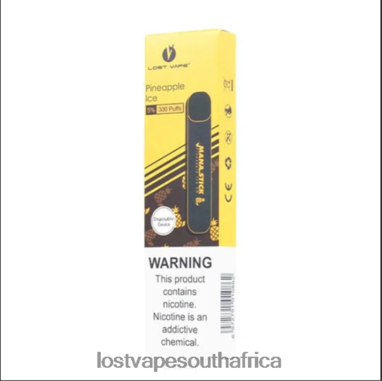Lost Vape Near Me - 2BFN6526 Lost Vape Mana Stick Disposable | 300 Puffs | 1.2mL Pinapple Ice 5%
