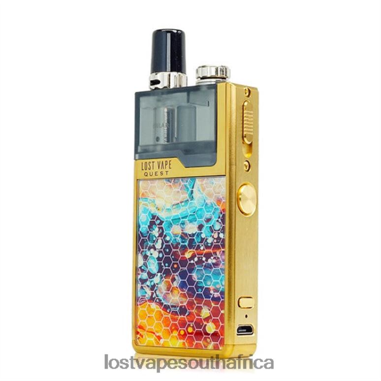 Lost Vape South Africa - 2BFN6471 Lost Vape Quest Orion Q Pod Device Full Kit Gold/Dazzling