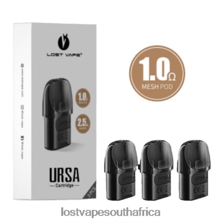 Lost Vape Contact - 2BFN6124 Lost Vape URSA Replacement Pods | 2.5mL (3-Pack) Black 1.ohm